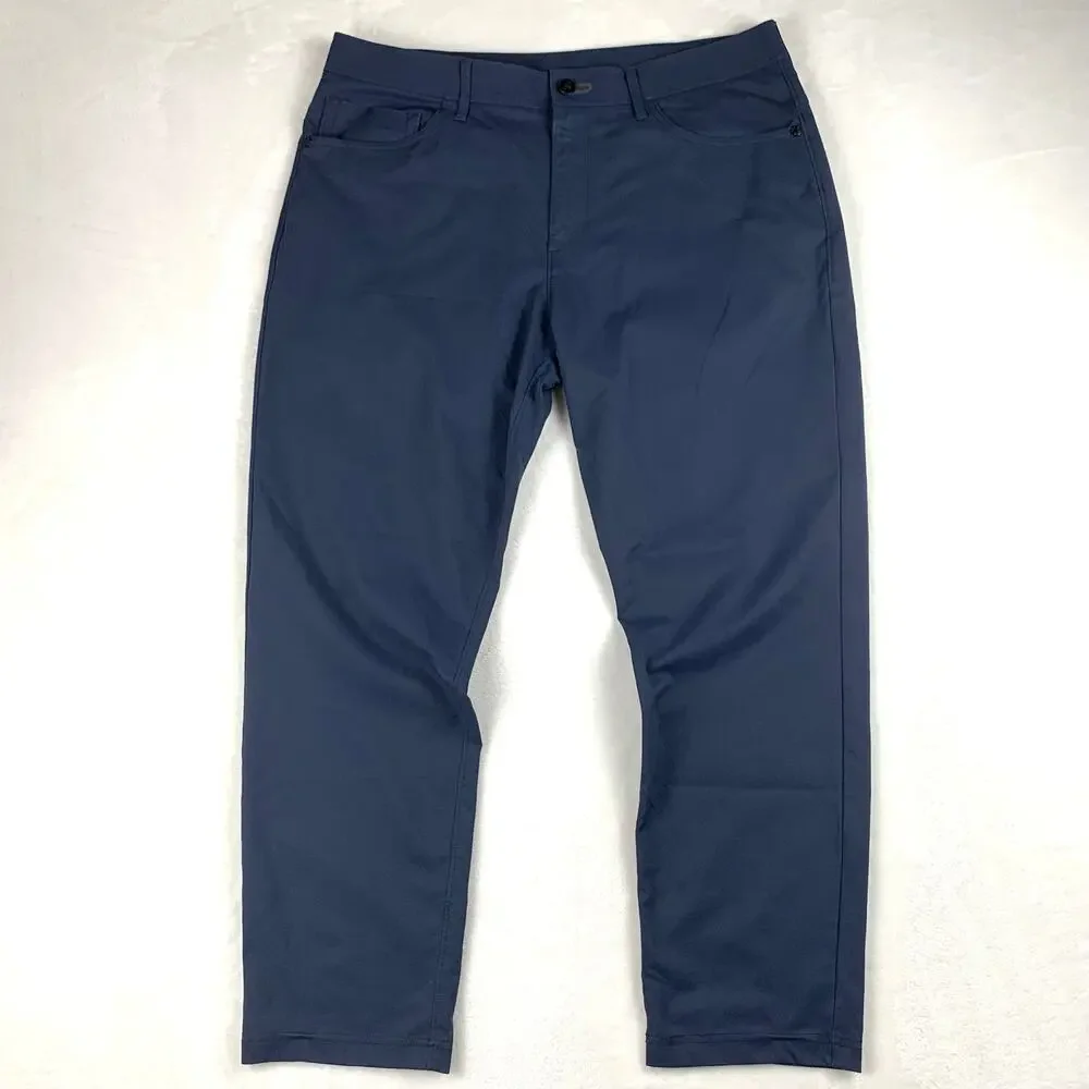 Public Rec Dealmaker 5 Pocket Pants Men 33x28 Navy Blue Stretch Work Golf Office